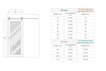 MIRELLA VETRO SHAMBOR BARN BELLDINNI MODERN INTERIOR DOOR - 10