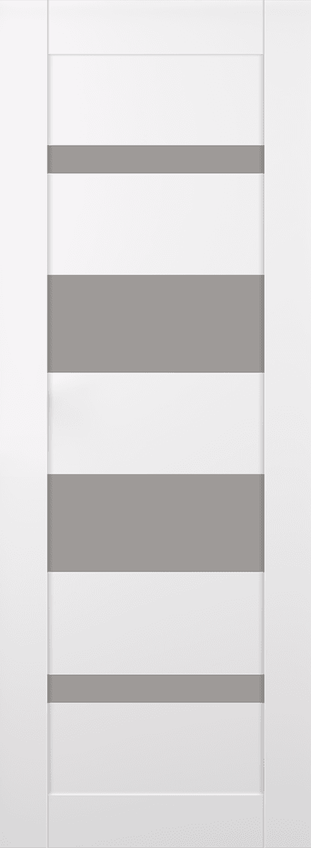 MIRELLA VETRO SNOW WHITE BARN BELLDINNI MODERN INTERIOR DOOR - 2